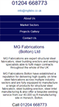 Mobile Screenshot of mgsteelfabrications.co.uk